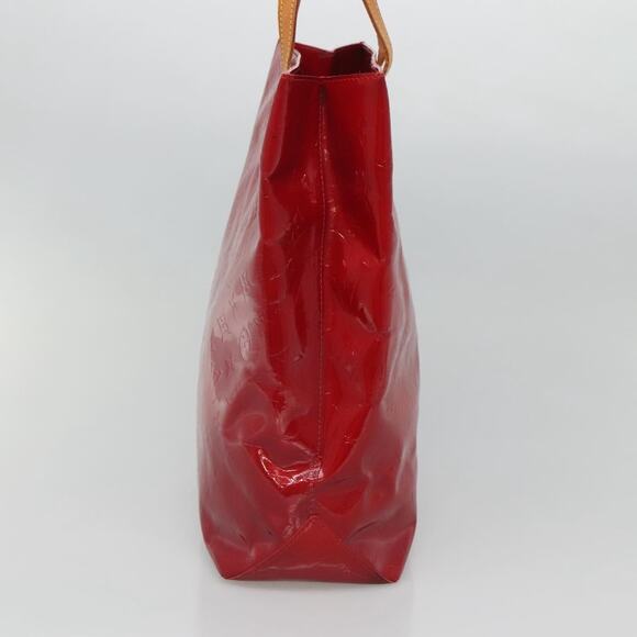 LOUIS VUITTON Monogram Vernis Reade MM Hand Bag Red Rouge M91086 - Picture 5 of 12